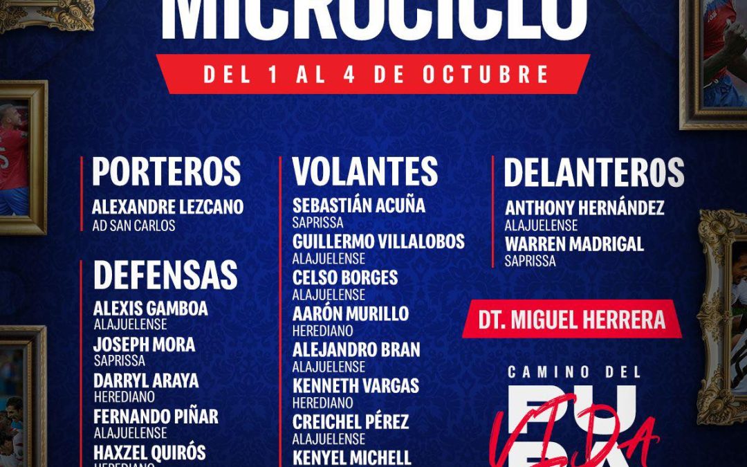 Miguel Herrera hace oficial la lista de convocados al microciclo de la Sele