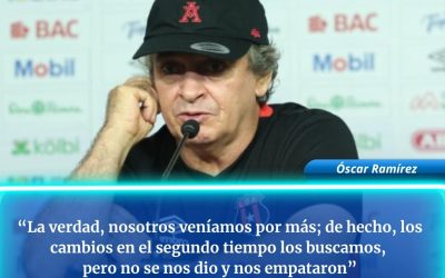 Óscar Ramírez señaló que su equipo fue por más en la final de ida